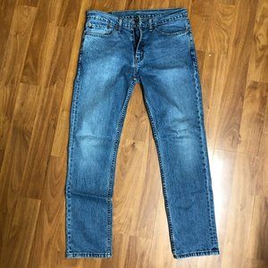 LEVI'S STRAIGHT LEG MENS JEANS, SLIM FIT, 34x32